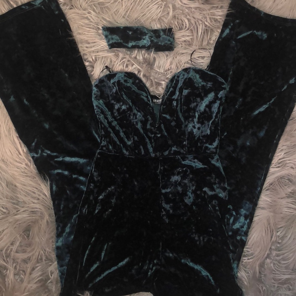 Crushed Velvet Jumpsuit